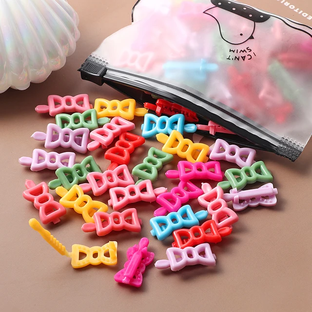 40Pcs Girls Colorful Hair Clips Flower Star Mickey Cute Small Hair Claws Kids Sweet Hairpins Cartoons Fashion Hair Accessories style-49