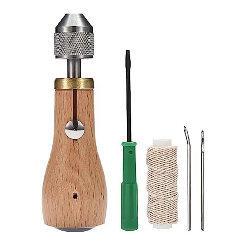 

Скоростное шитье шило 5 шт. ручной предмет-сверхпрочный набор для шитья холста, винила, легко носить с собой