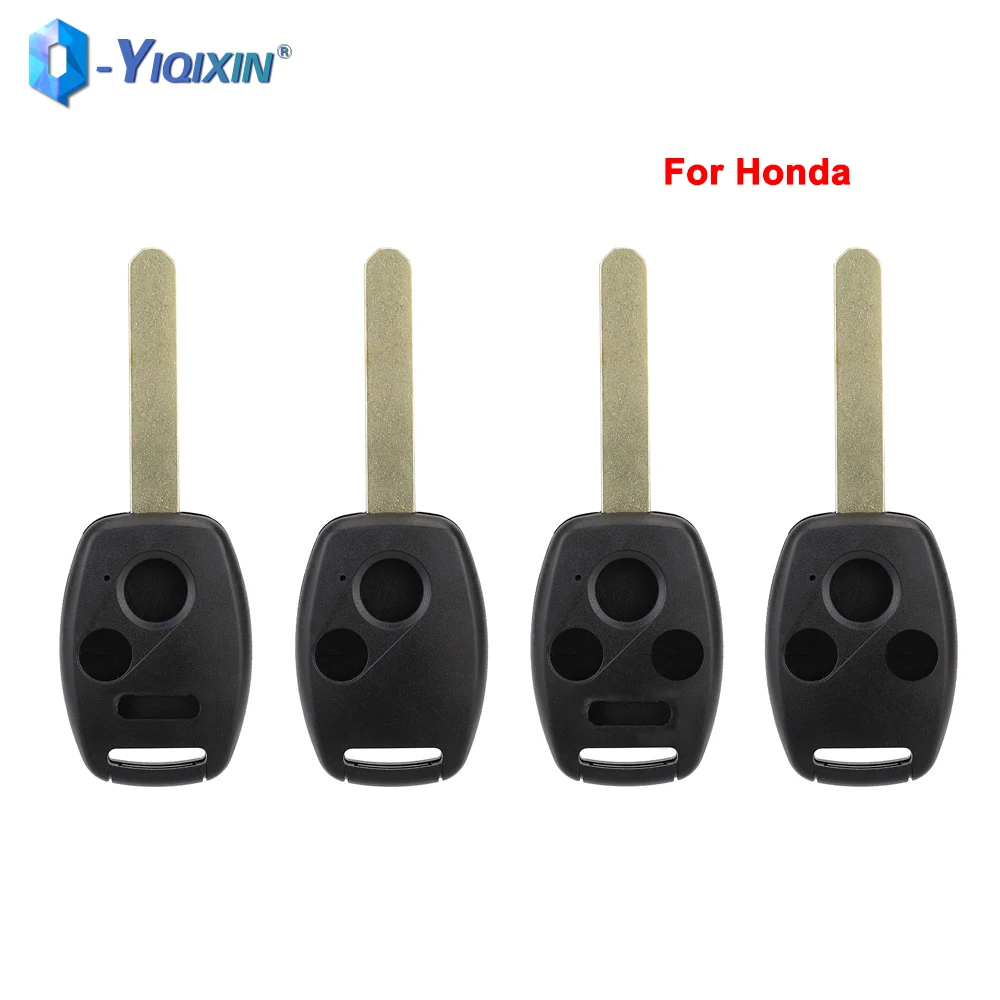 YIQIXIN For Honda Accord Civic CRV Pilot Insight Fit Remote Car Key Shell Replacement 2/3/4 Buttons Smart Control Fob Case Cover