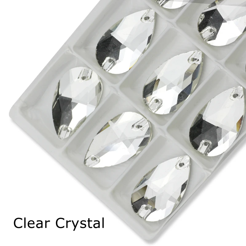 모든 크기 눈물 방울 라인석 클리어 크리스탈 AB 플랫백 라인석 배 모양 바느질 돌, 웨딩 드레스 Cothing