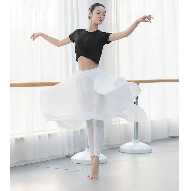 Latin Dance Pant Skirt Training Pant Dress Modern Dance Costume Latin Long Gauze Trousers Ballet Practice