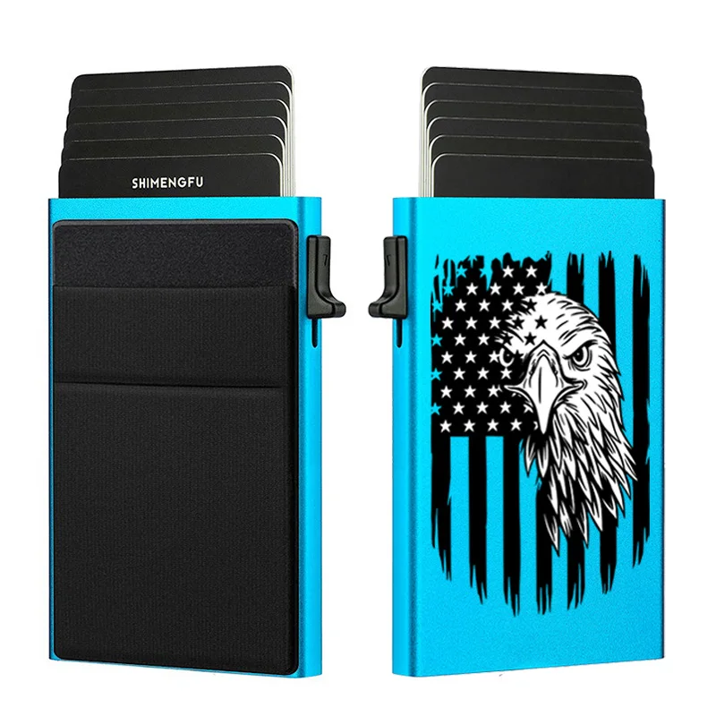 Slim Mini Wallet for Men Anti-RFID Credit Card Holder Magic Brand Design SHIMENGFU