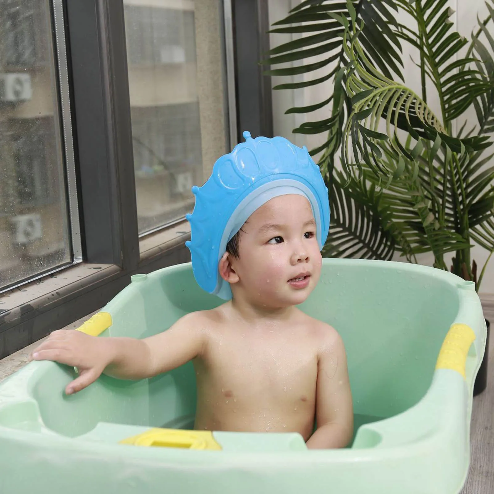 Baby Bath Cap Shower Visor Protect Eye Ear Toddler Girls Boys Adjustable Waterproof Shampoo Hat