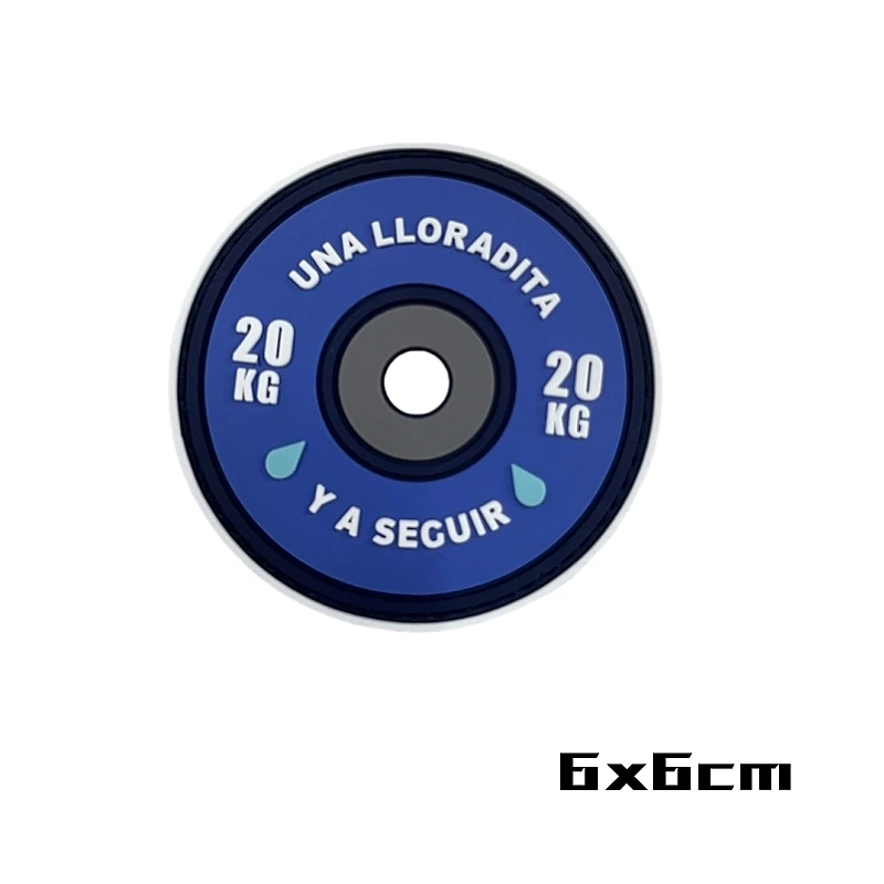 No Pain No Gain Badge Fitness Sports Embroidered Hook&Loop Patches Weightlifting Panda Morale Badge Tactical Backpack Sticker