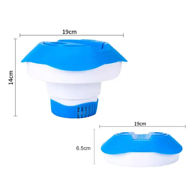 Medence Klór Adagoló Nagy Kapacitású Behúzható Fertőtlenítő Műanyag Tabletta Kellékek - Image 6