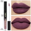 Nude Matte Liquid Lipstick Waterproof lip oi Velvet Matte Lip gloss Long Lasting Non-stick Cup Lip Tint Makeup Pigment Cosmetics 5