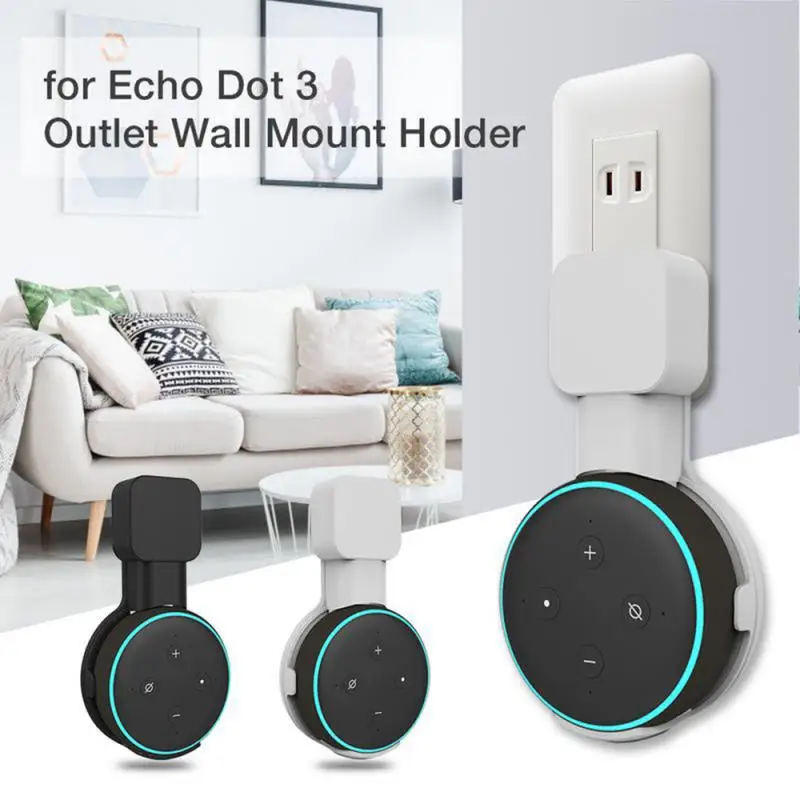 Presa Staffa Di Montaggio A Parete Gancio Per Alexa Echo Dot 3 Supporto 3A Supporto Supporto Smart Speaker Accessori Salvaspazio