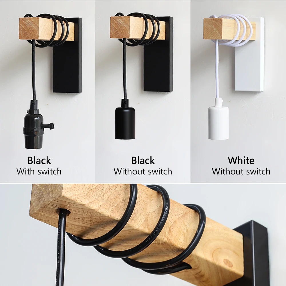 Applique murale townshend LED en bois