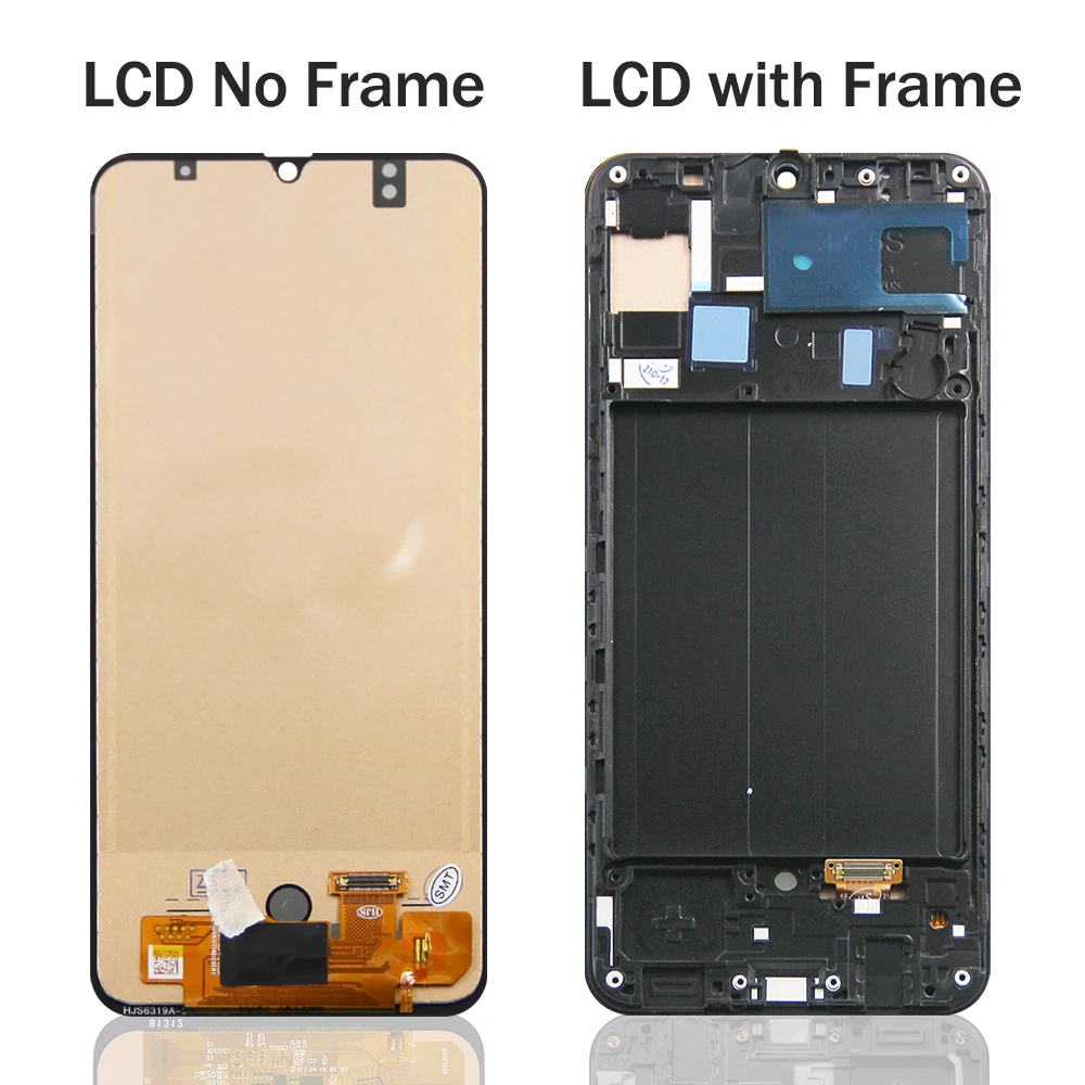 A50 Display Screen With Frame Assembly for Samsung Galaxy A50 A505