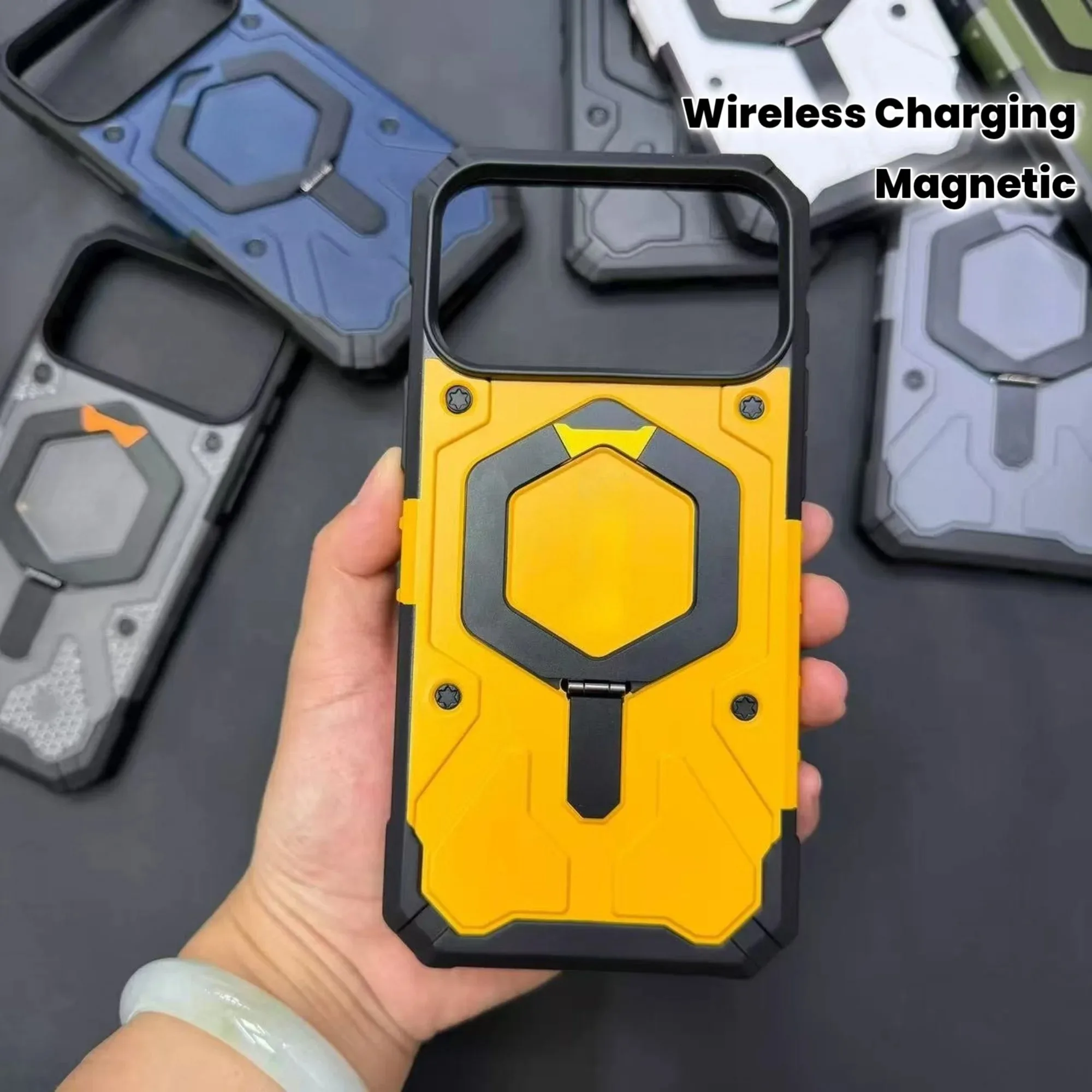 Premium Magnetic Wireless Charging Anti-Drop Phone Case, Designed