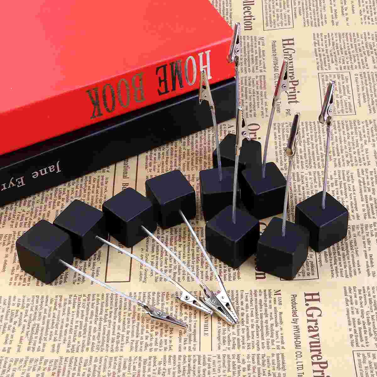 Cube Stand Wedding Table Name Number Holder Party Decoration Card Holders Picture Memo Note Photo Clip Holder  Note clip 