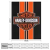Harley-Davidson Throw Blanket Fuzzy Warm Throws for Winter Bedding 3D Printing Soft Micro Fleece Blanket 2