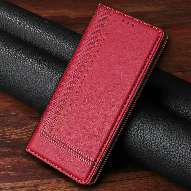 Luxury Magnetic Wallet Book Case