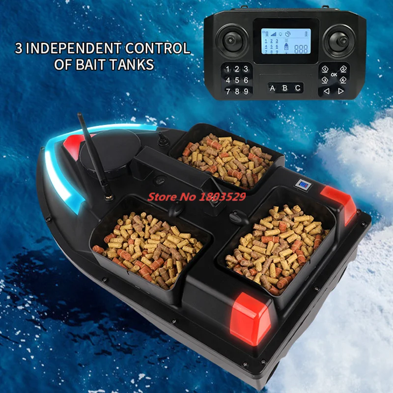 Professional GPS 100 Positioning Point 500M RC Nest Bait Boat 100 GPS Point 3Hopper Cruise Auto Reurn Fishing Boat Nest remote control boat