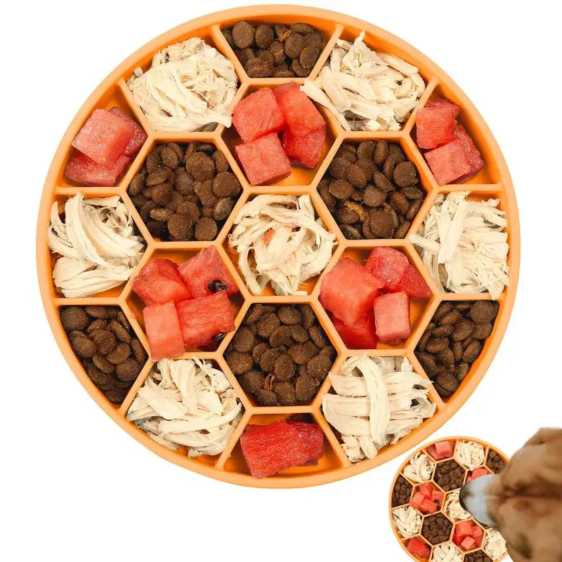 

Slow Feeder Dog Bowl Non-Slip Puzzle Dog Bowl With Silicon Dog Food Bowls Dog Plates For Puppy/Large/Medium/Small Sized