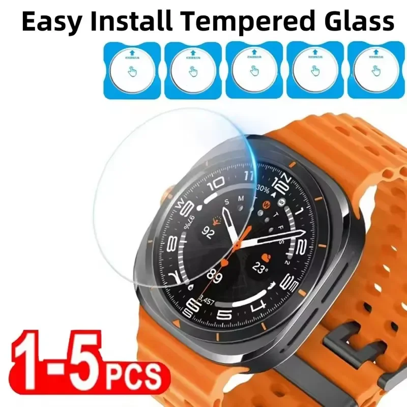 Premium Tempered Glass Screen Protector - Easy Install for Smartwatches (1-5 Pack)