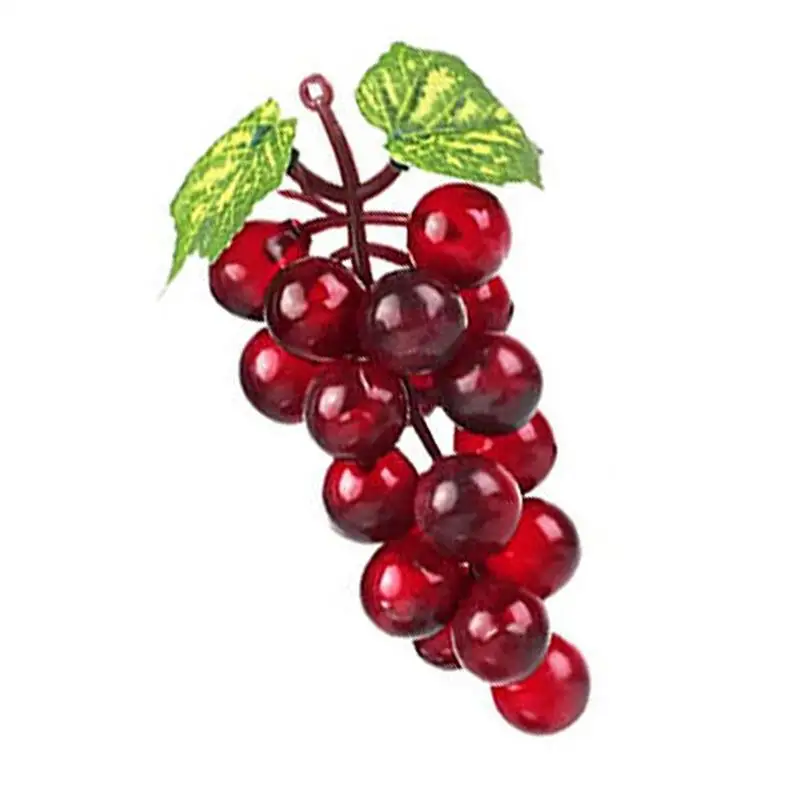 13CM Artificial Grapes Simulation Grape Plastic Fruit Fake Fruits Photo Props Shop Display Model Ornaments Home Decor