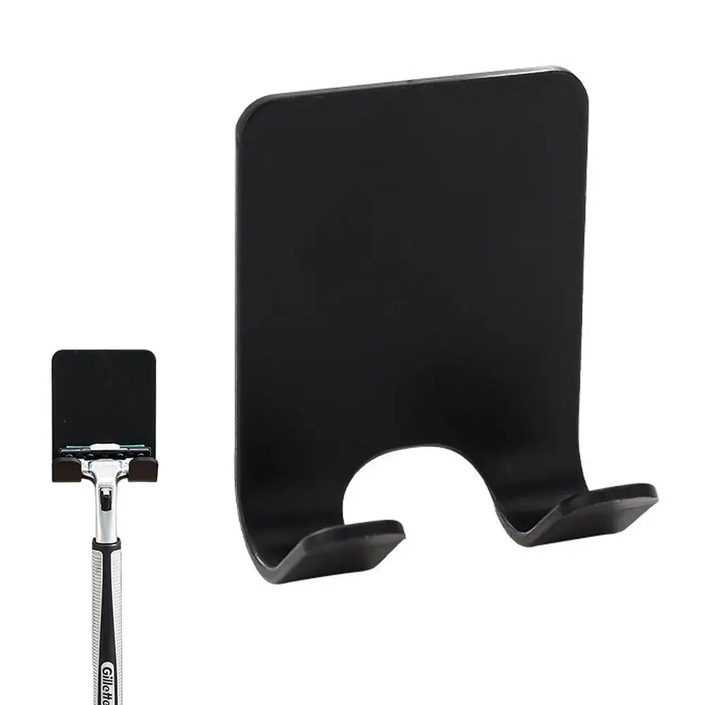 Description Picture 5 of itemAdhesive Razor Holder Wall Mounted Bathroom For Shower Hook Rack Shaver Holder Plastic Hook Holder Razor Rack