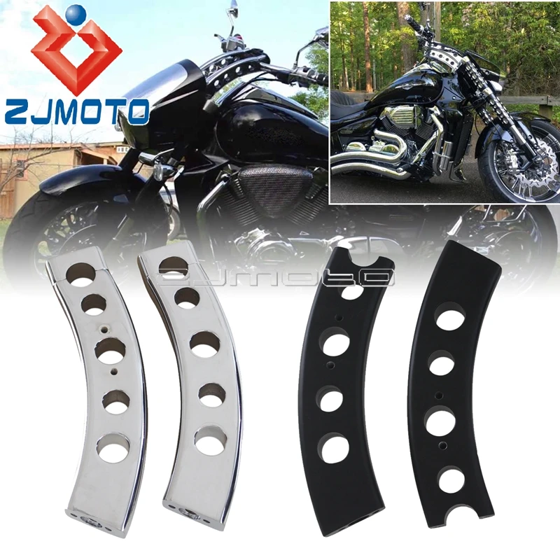 

2X Aluminum 5" Pullback Handlebar Riser 9" Tall Bar Mount Risers Kit For Suzuki Boulevard M109R VZR1800 2006-2019 2016 2017 2018