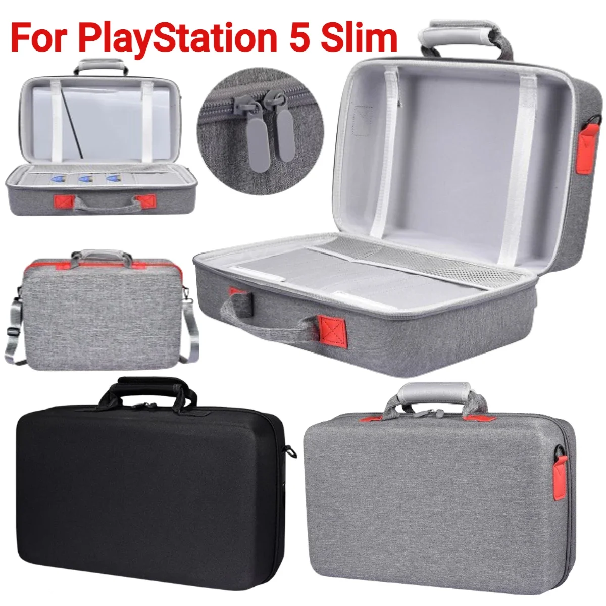 Travel-Carrying-Case-For-PlayStation-5-Slim-Storage-Bag-Shockproof-EVA ...