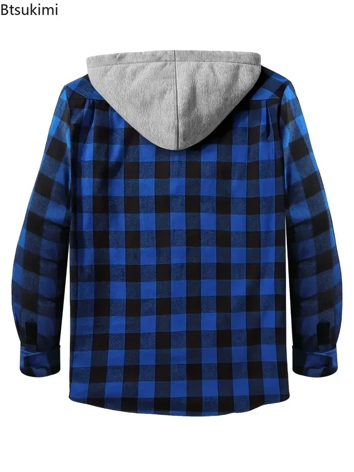 Chemise Homme Mountain Hardwear à Carreaux Bleus – Manches Longues, Réversible, Taille L