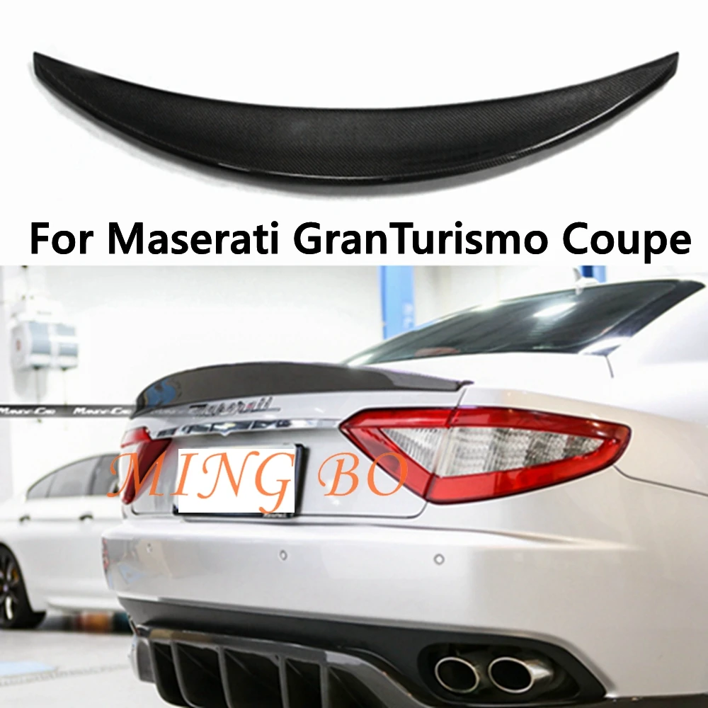 

For Maserati GranTurismo Coupe 2-door 2008 - 2010 Carbon fiber FRP Rear Spoiler Trunk wing
