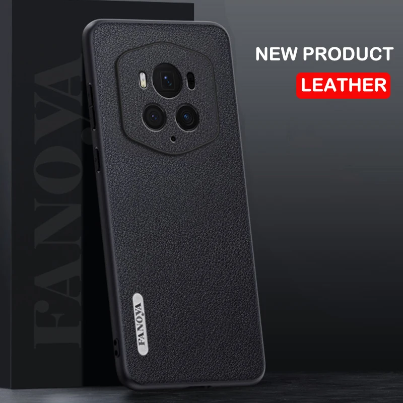 Custodia In Pelle Per Huawei Honor Magic6 Rsr Porsche Design Cover Per Telefono Abbronzante Vegetale In Silicone Muslimate Bvl-An20 Coque