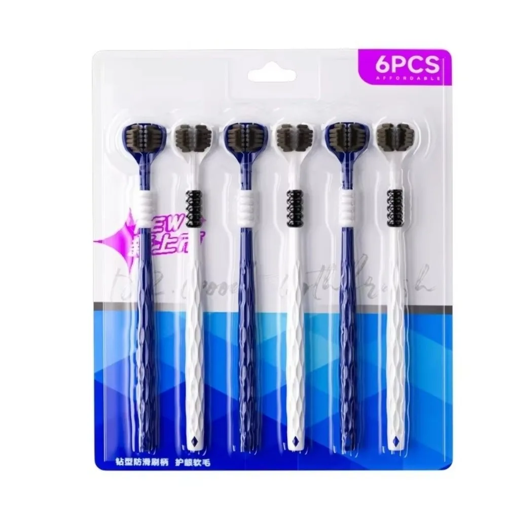 U자형 3D 칫솔 세트 편안한 부드러운 칫솔모 수동 칫솔 PP 손잡이 종합 세척..