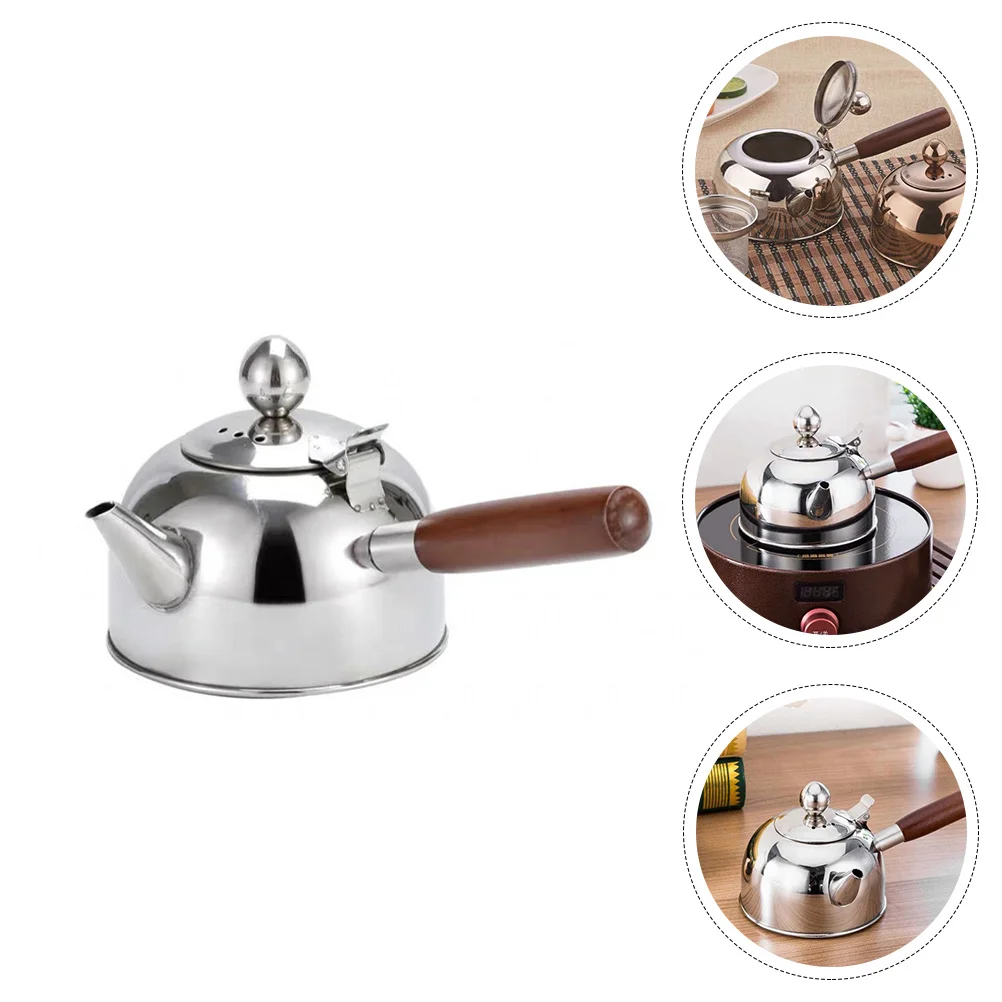 

Stainless Steel Teapot Gas Stove Teakettle Boiling Filter Screen Electric Durable