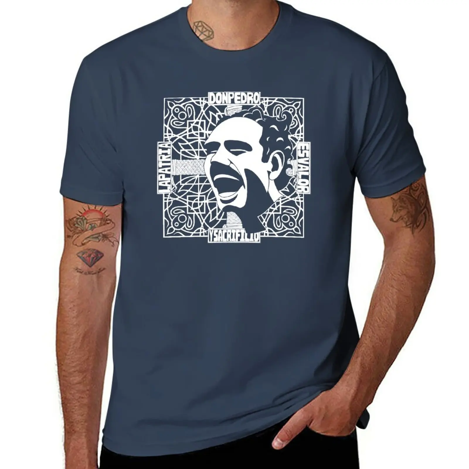 

New Don Pedro La Patria T-Shirt vintage clothes Oversized t-shirt Short sleeve tee summer clothes mens plain t shirts