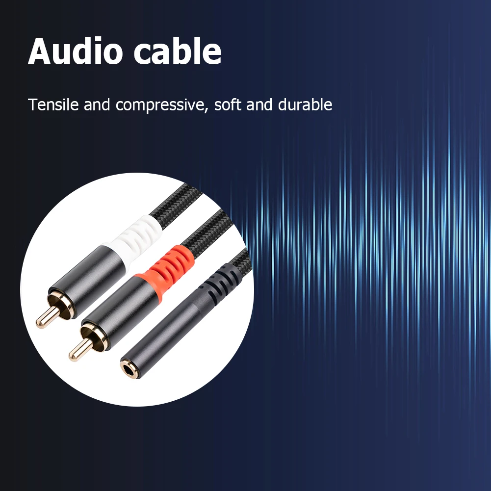 MP3 ÷̾   AUX  Y ̺, 0.3M 3.5mm Ͽ 2 RCA  ̺,  3.5mm