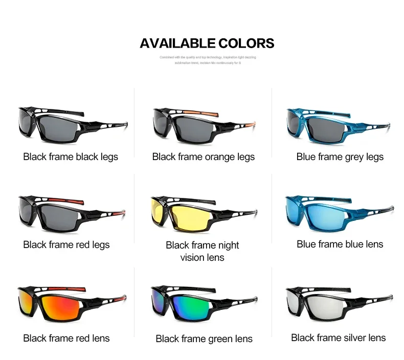 Description Picture 5 of itemFashion Polarization Climbing Sunglasses Retro OutdoorsSport Hiking Mountain glasses Men Women Lightweight Camping UV400 Eyewear
