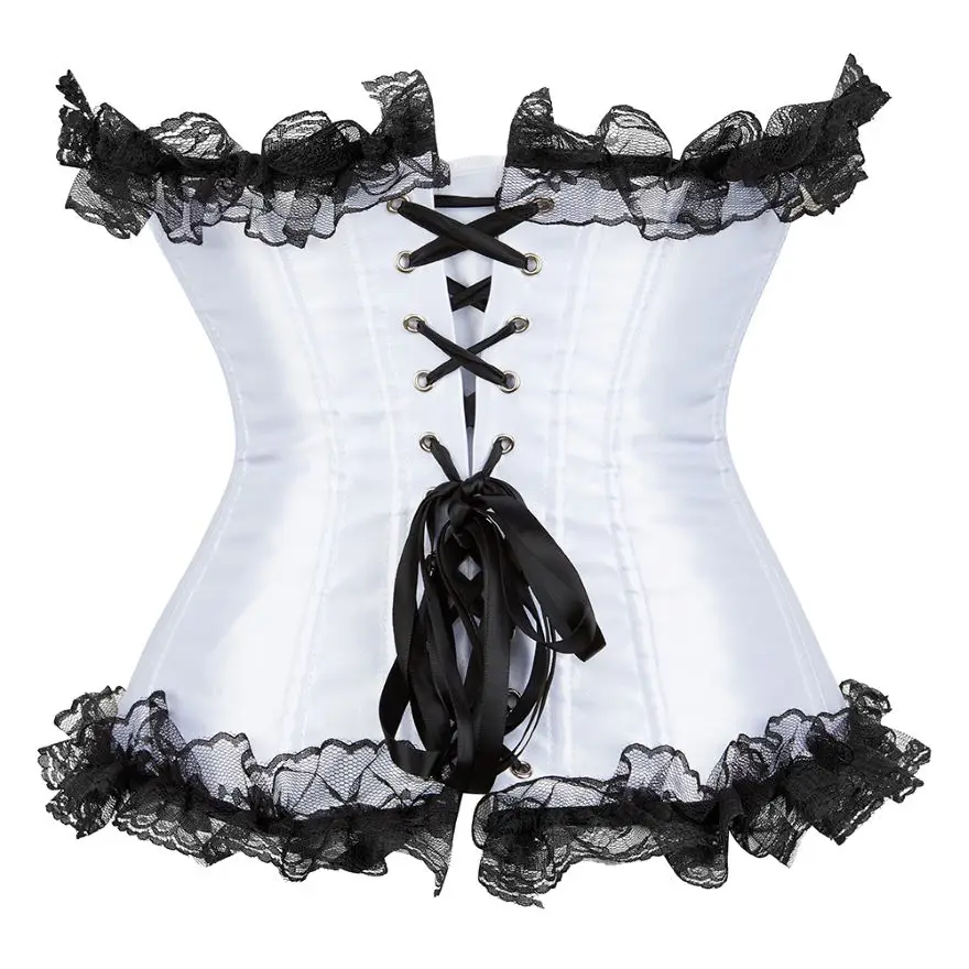 Victorian  Corselet Overbust Bustier Tops Exotic Apparel Waist Corset Erotic Lingerie Renaissance Party Boudoir Outfits