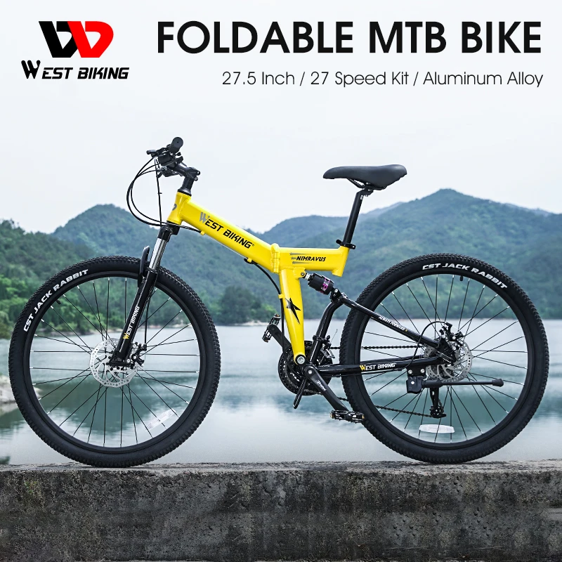 Pedali WEST BIKING Piattaforma Antiscivolo Per MTB BMX Bici - Alluminio, 408g/paio
