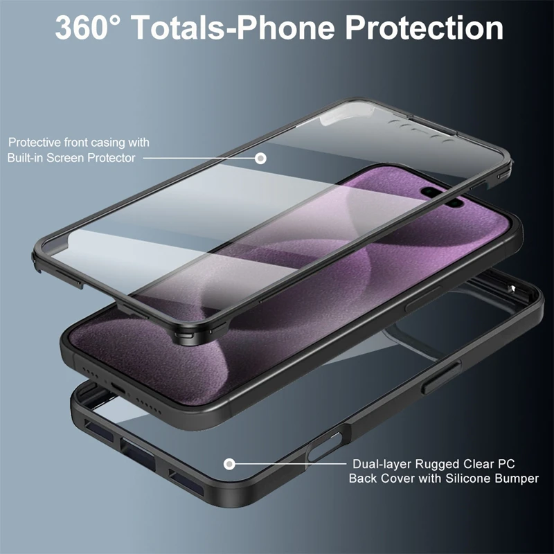 Ultimate 360° Full Body Screen Protector Case - Premium Shockproof Cover