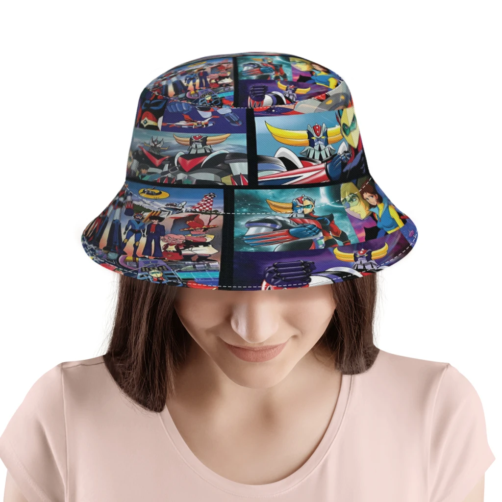 Grendizer Goldorak Uforobot Bucket Hat For Women Men Students