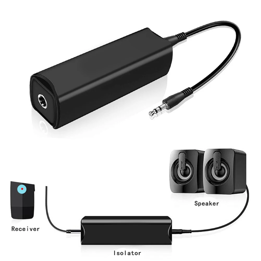 

Distractions Ground Loop Car Stereo System Audio Ground Loop Noise Filter Isolator Clear Sound Compatible Devices