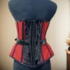 Women Corset Vest With Locks Bustier Gothic Underbust Lace Up Back Steel Boned Tops Waist Slimmer Stage Costume Patent Leather 6