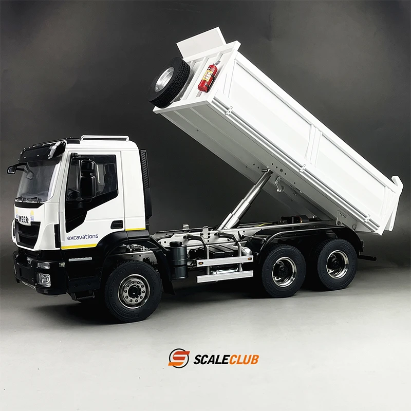 Scaleclub tamiya 1/14 full metal 6x6 hydraulic dump truck truck 4