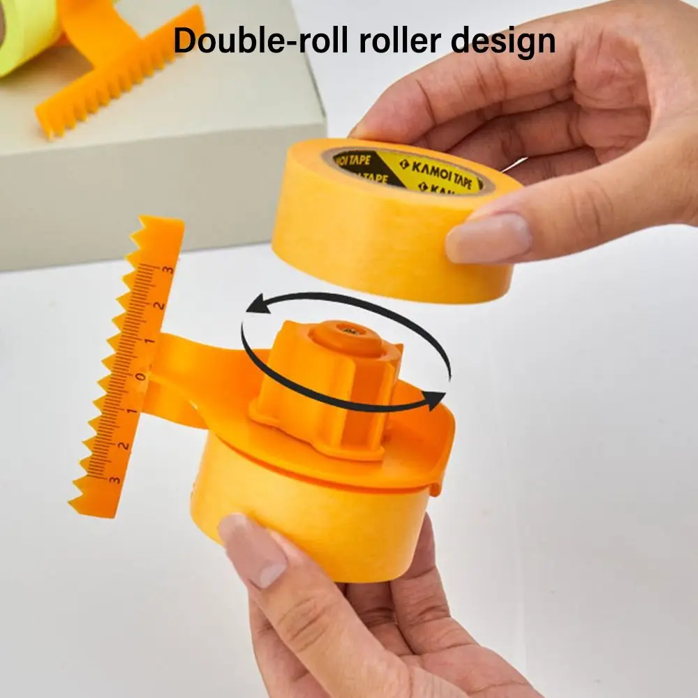 7Rolls 15M Adhesive Painter Masking Tape Applicator Dispenser Machine Wall Floor Painting Packaging Sealing Construction Tool