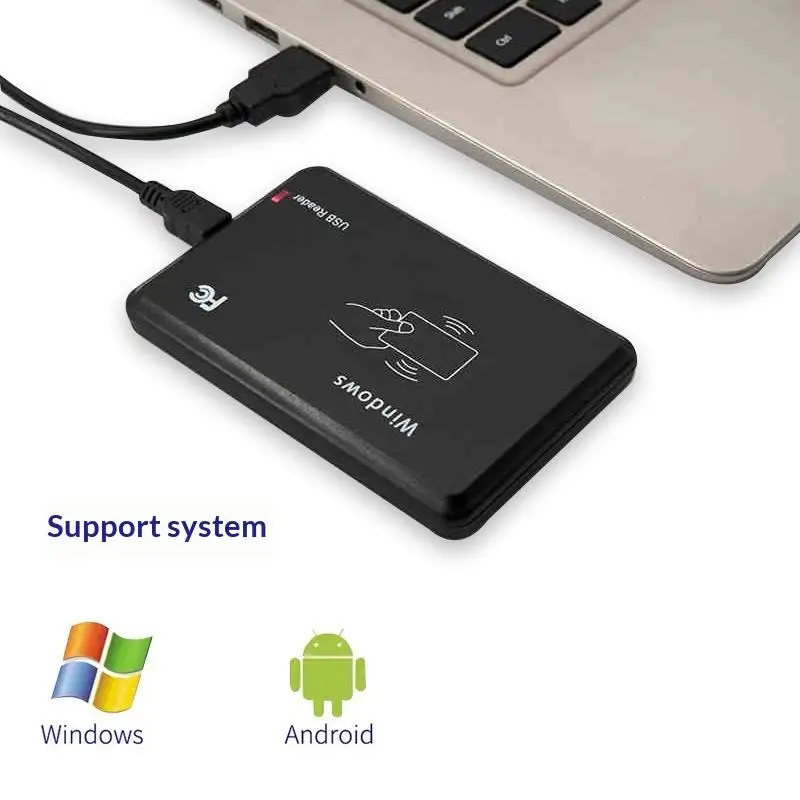 액세스 제어 및 근접 센서 시스템용 RFID 카드 리더기 125kHz 13.56MHz USB
