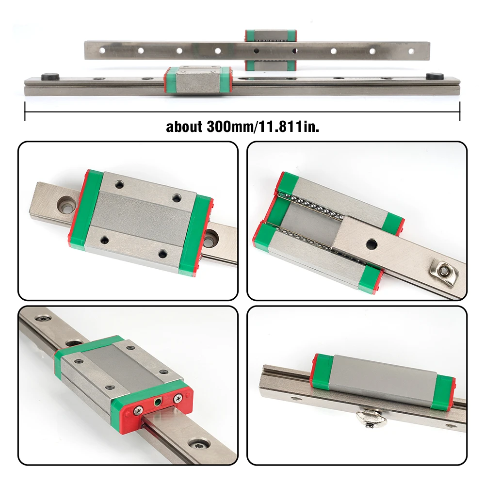 Pro Kit de Atualização Eixo y Guia Linear Duplo Transporte Ferroviário Slide Suporte Base Peças de Impressora 3d 300 mm s1 Novo Kingroon-kp3s - Imagem 6