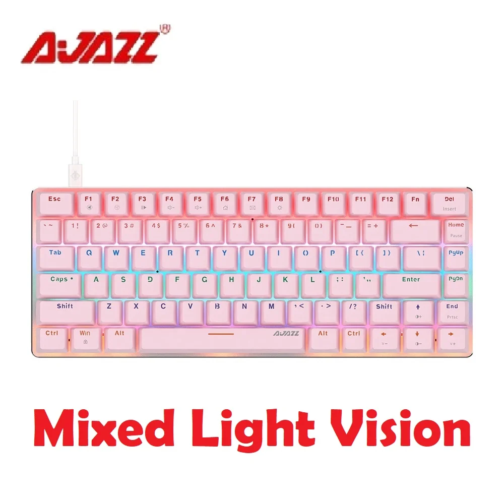 Ajazz Ak33: Cute Mini 82 key Mechanical Keyboard Green - Temu