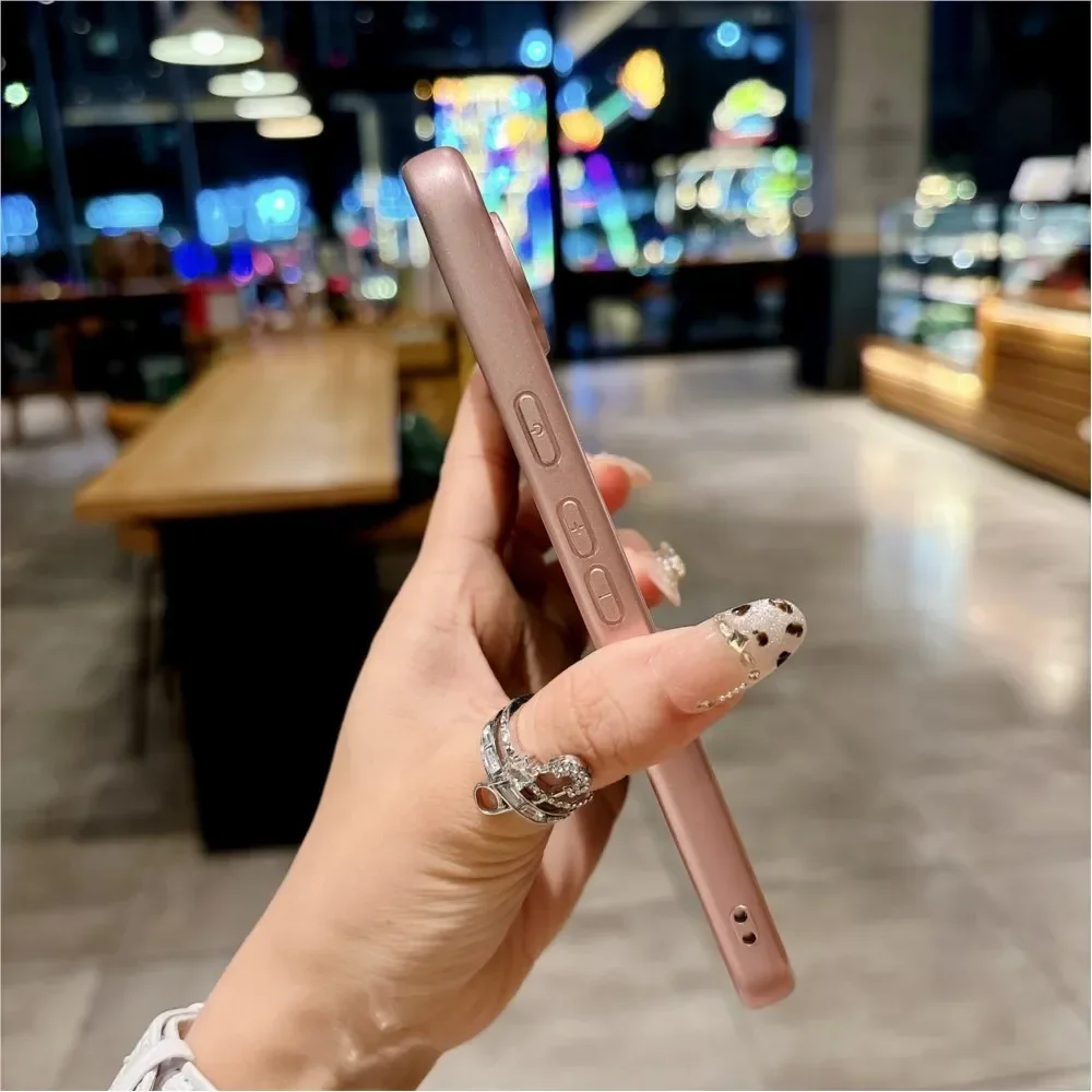 Matte Skin Feel Luxury Shockproof Phone Case – Solid Color Armor Protection