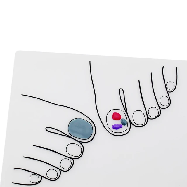 1Pc fingernail mat Nail Practice Mat Nail Mat Silicone Nail Application