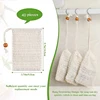 80 Pack Soap Exfoliating Bags,Soap Saver Made Sisal Mesh Soap Bag Bar Soap Bag With Drawstring For Bath & Shower Use 2