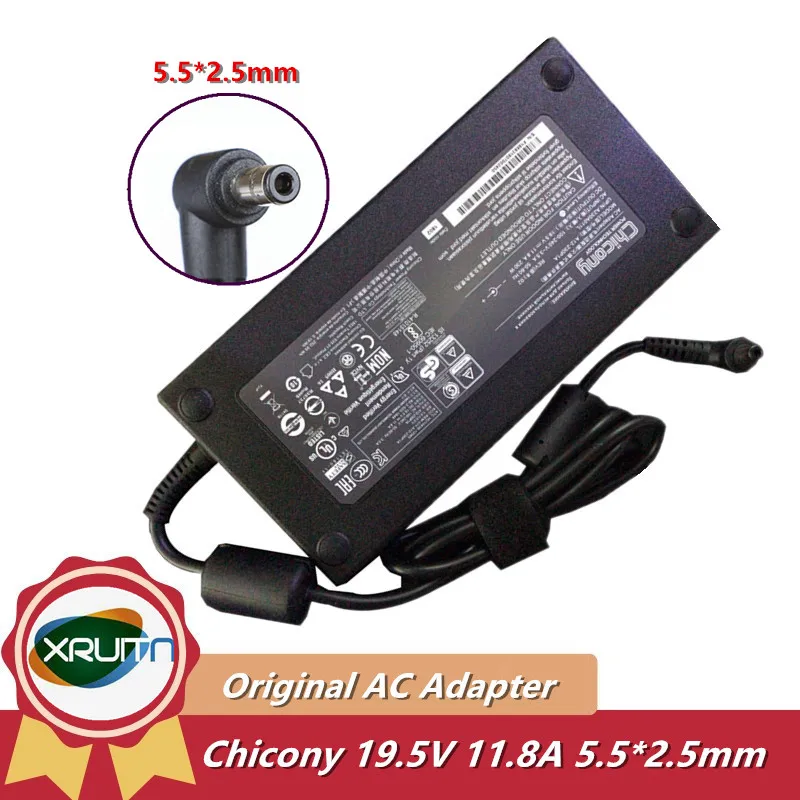 

Genuine Chicony 19.5V 11.8A 230W A12-230P1A AC Adapter 5.5*2.5mm Charger for Msi GS75 STEALTH-248 8SG P65 P75 GS65 Power Supply