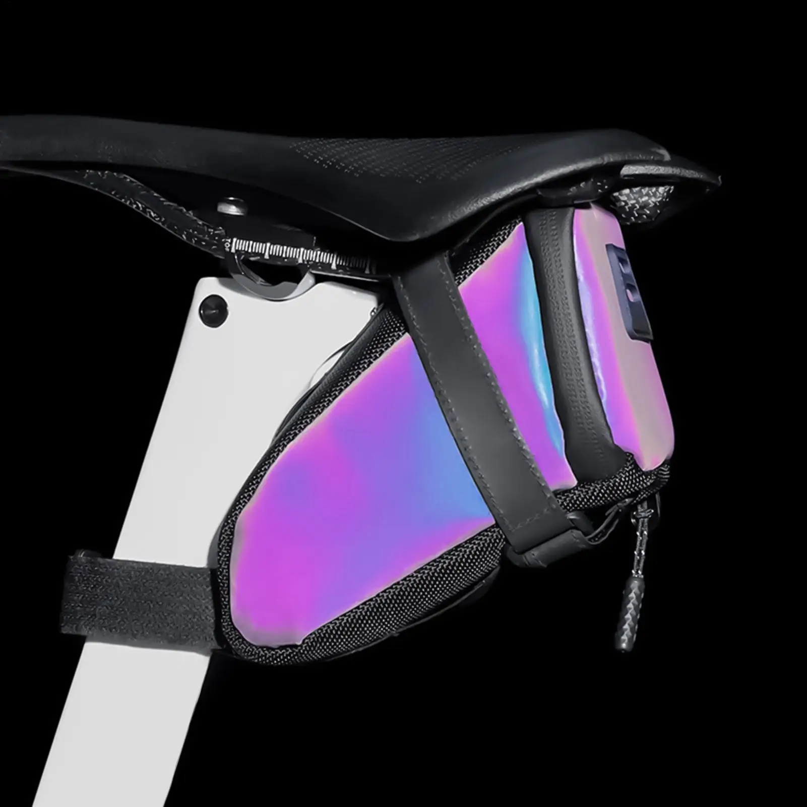 Road Bicycle Tail Bag Reflective Bike Saddle Bag Cycling Seat Tube Pack Wedge Bicycle Rear Seat Bag Cycling Bike Accessory