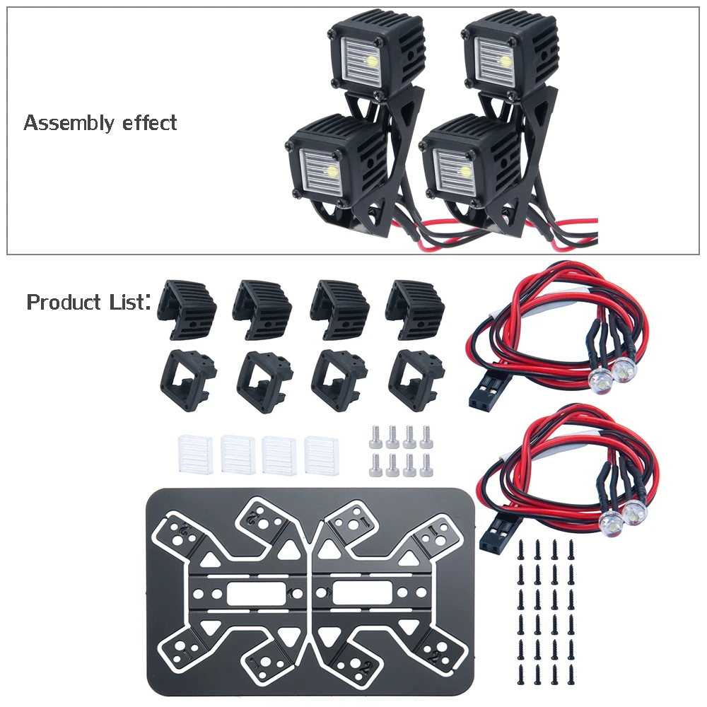 Enhanced LED Spotlight for RC Crawler Luggage Racks