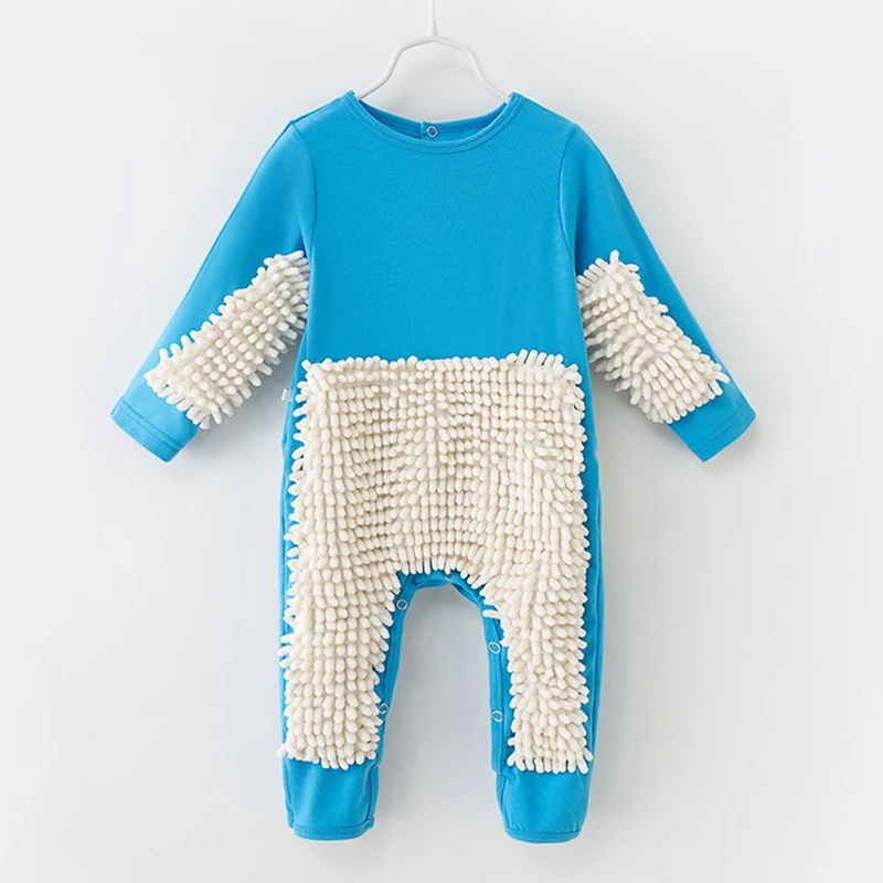 Spring Newborn Jumpsuit Mop Boys Girls Long Sleeve Baby Crawl Solid Baby Girls Clothes Rompers Infant Baby Boy Girl Rompers